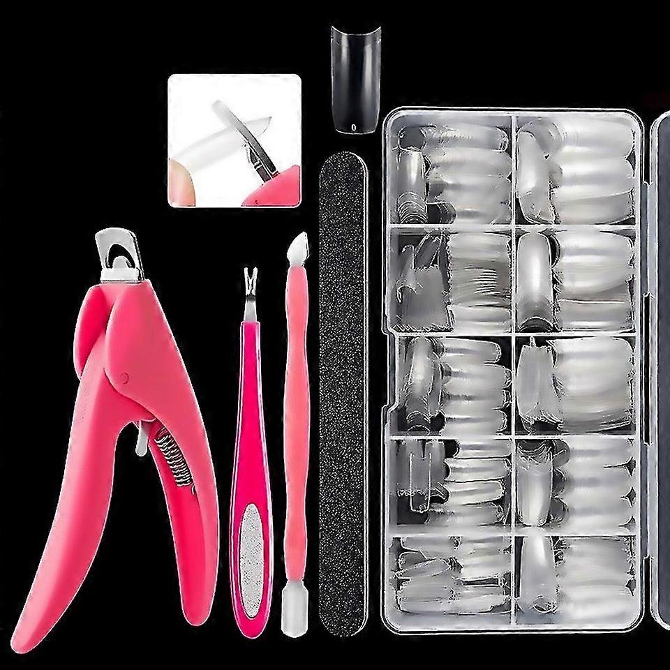 For Manicure Tool Set Fingernails Word Cut Set Specification Transparent French Transparent French