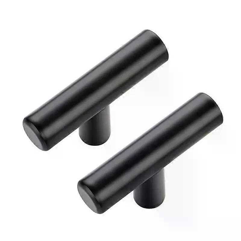 2Pcs Black Handles For Cabinet And Drawer Stainless Steel Wardrobe Handles Kitchen Cabinet Pulls Drawer Knobs