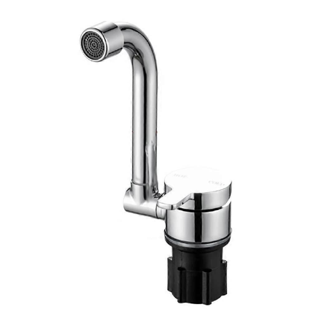 Copper Faucet Folding Water Tap 360 Degree Rotation Dual Temperature Cold And Hot Marine Boat Yacht Model 1003