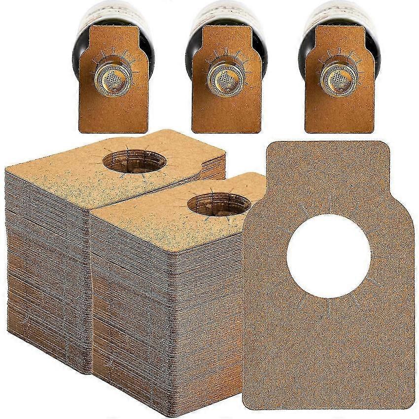 200 Pcs Kraft Paper Wine Bottle Tags Reusable Custom Neck Labels For Champagne