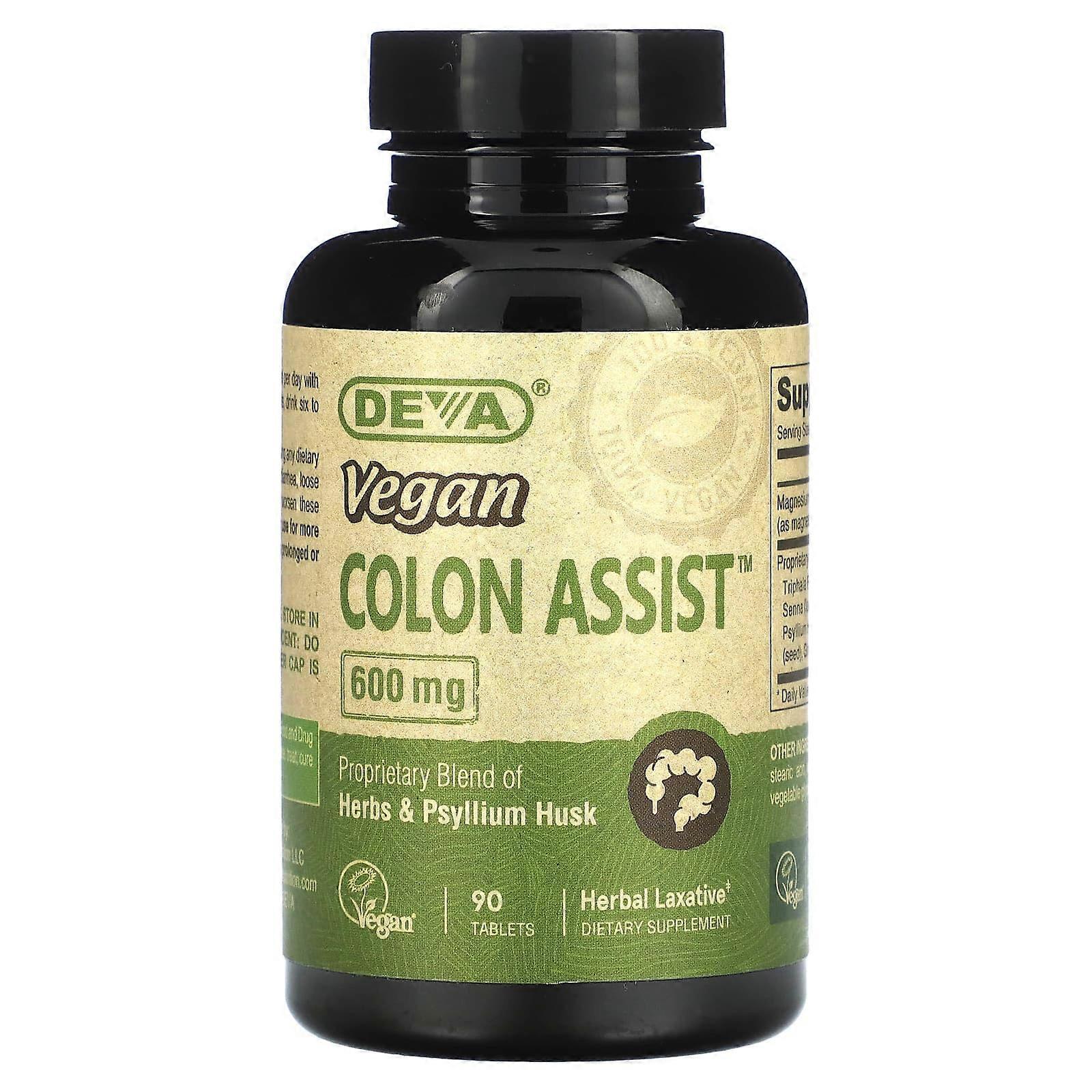Asistență vegană pentru colon, 600 mg, 90 de comprimate