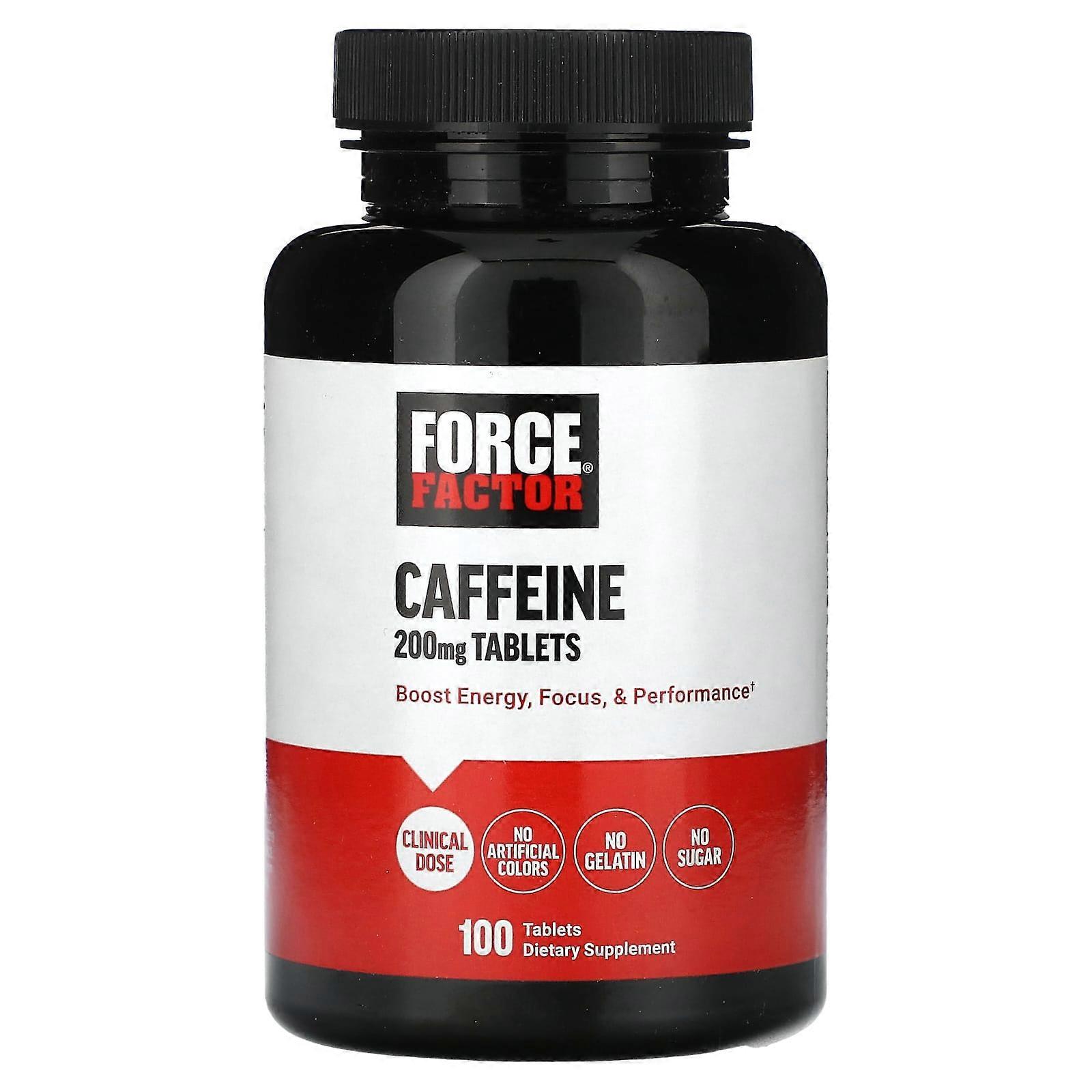 Caffeine, 200 mg, 100 Tablets