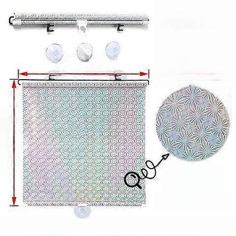 Full Light Bloing Sunade Curtain Office Balcony Window Blind Absorbing Suction Retractable No Punching Required