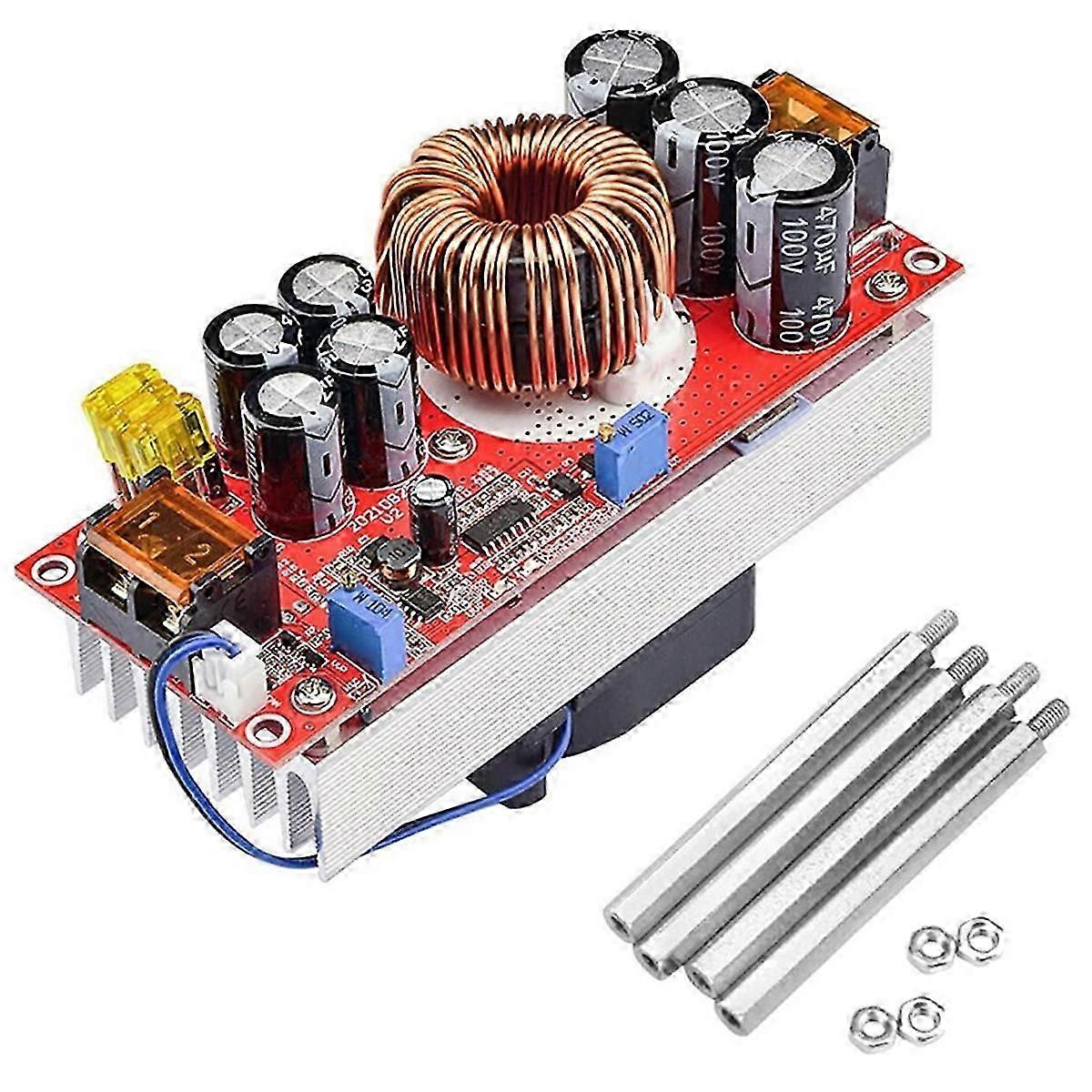1800W DC-DC Boost Converter 40A Adjustable Voltage 10-60V to 12-90V for High Power Applications