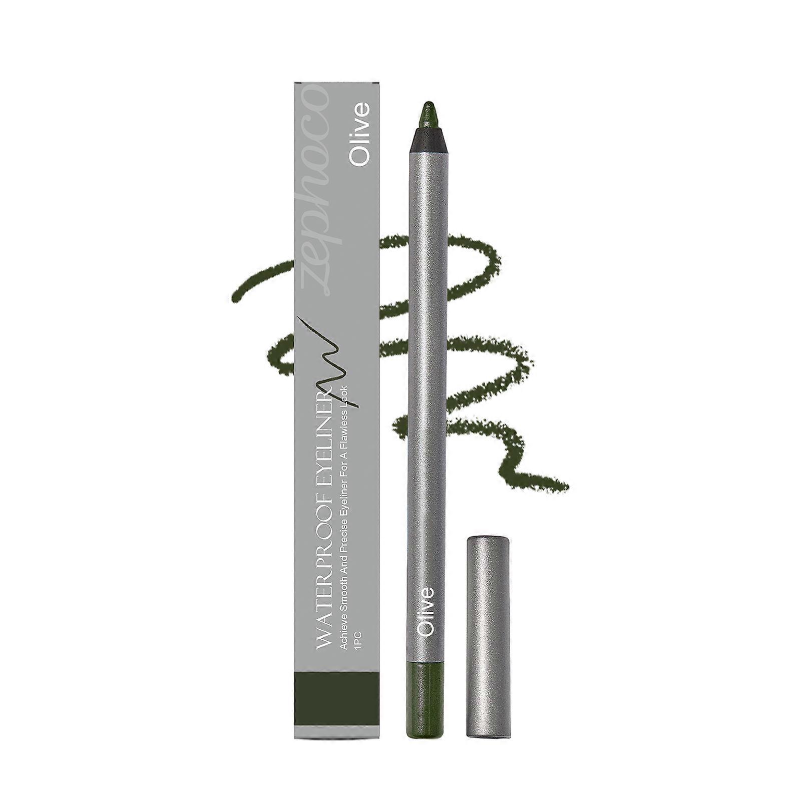 zephoco Long-Lasting Smooth Eyeliner Gel Pen (Olive Color) Naturally Outlines The Lines With A Silky Smooth Texture And No Smudge. It Is A Makeup Eyel