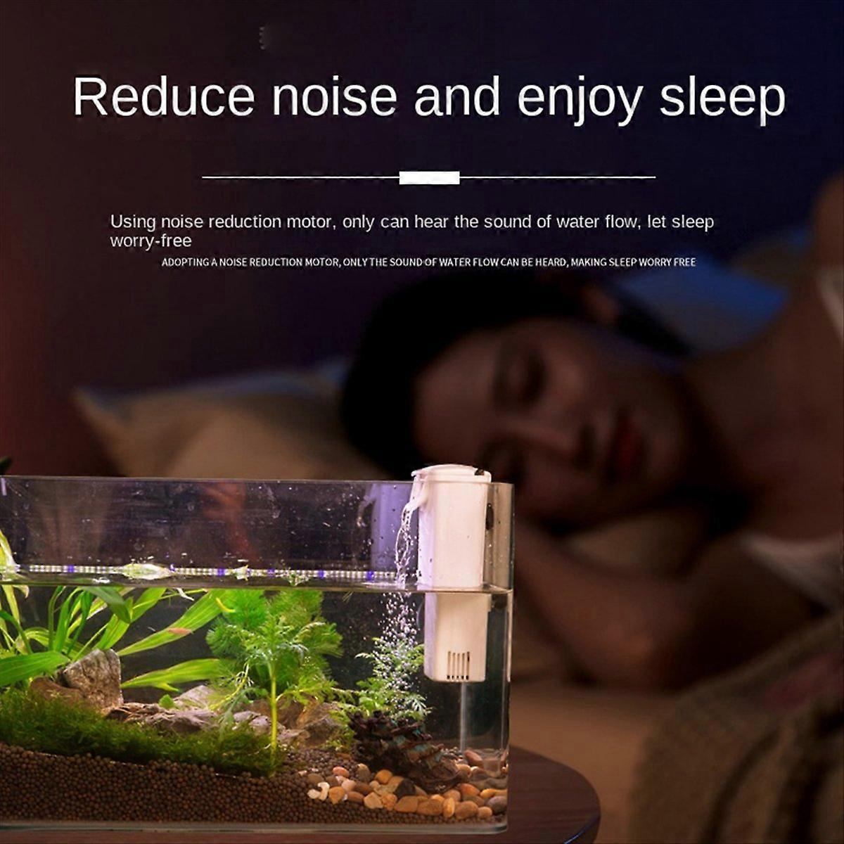 Low Water Level Filter Small Fish Tank Turtle Tank Waterfall Shallow Water Silent Circulation Filter