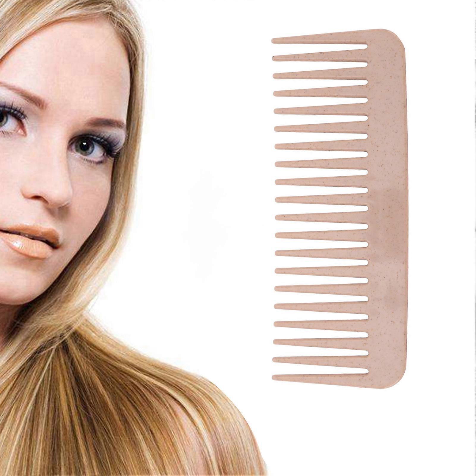 10Pcs Hair Detangling Styling Comb Wheat Straw Portable Wide Tooth Comb for Home Travel 