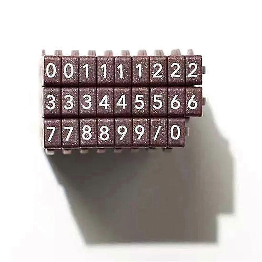 25-26 TimeBlocks Connected Calendar Stamp, Consolidated Numbers Stamp, Perpetual Calendar Stamp for Study & Planning