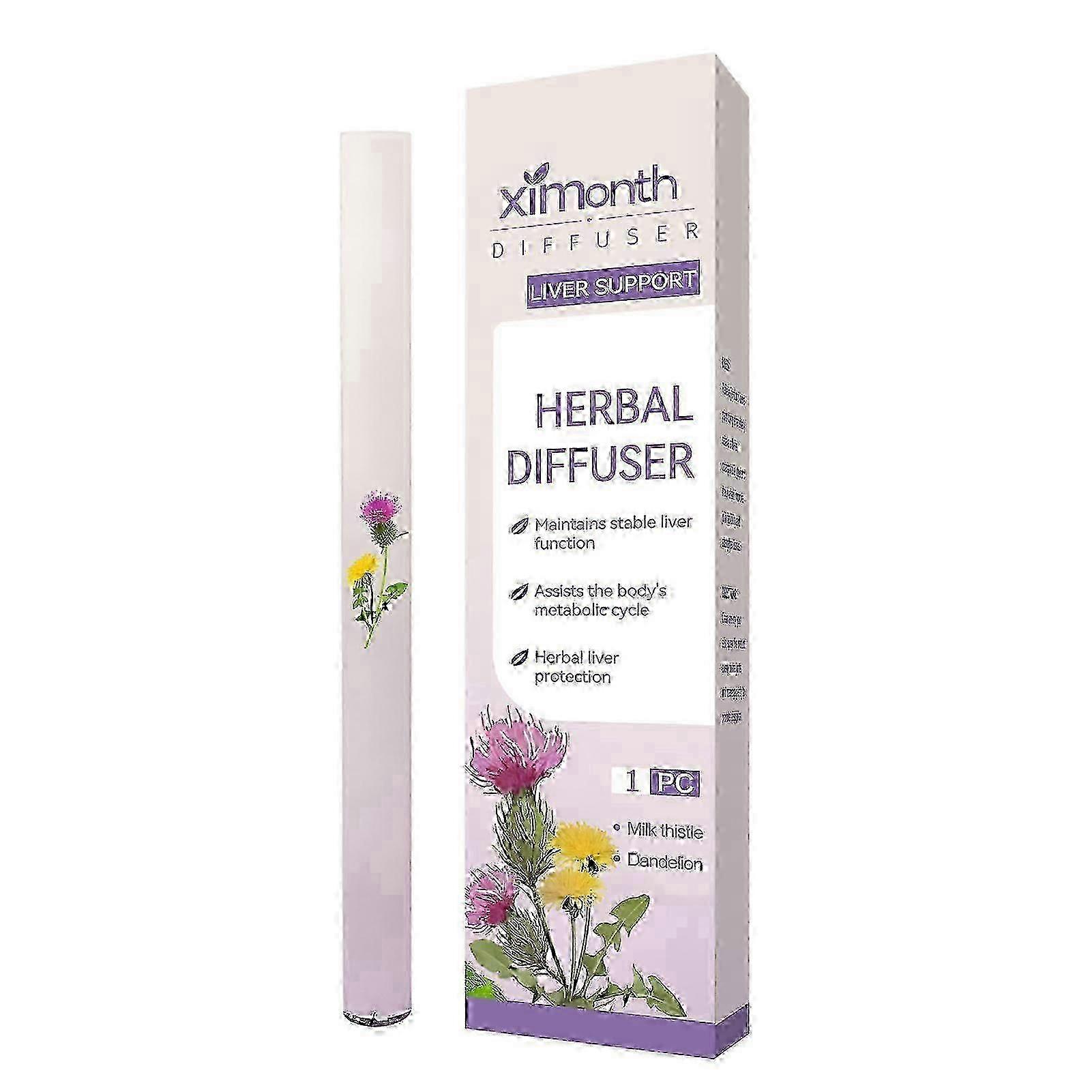 Herbal Diffuser with Mullein/Thyme/Mints Guarana/Green Tea, Clear Breathing Diffuser