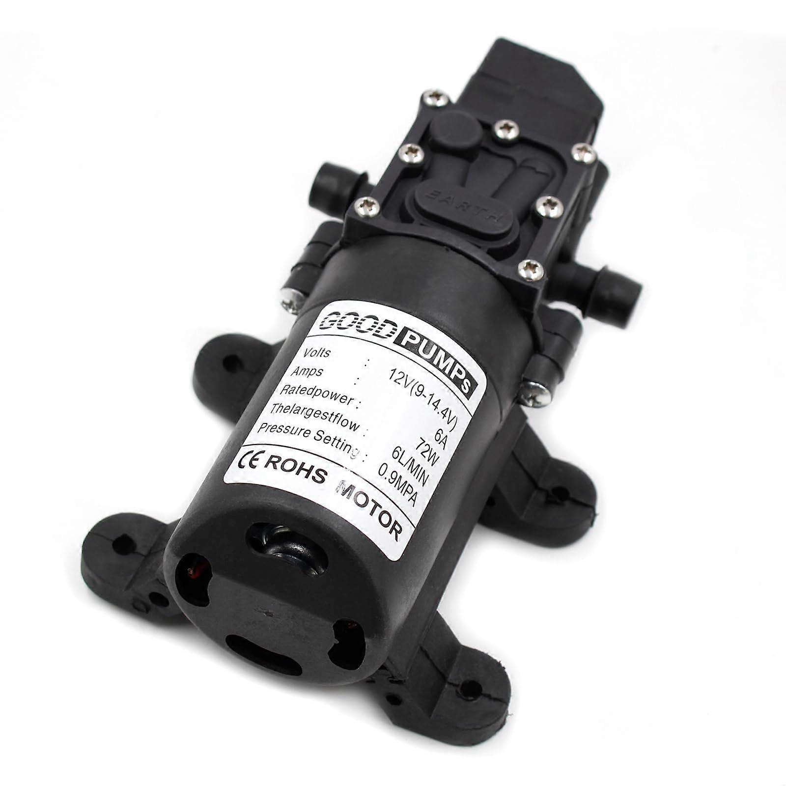 Dc12V 130Psi Self Priming Diaphragm  Pressure Water Pump Screw Thread Type Screw Thread Connection 12V DC