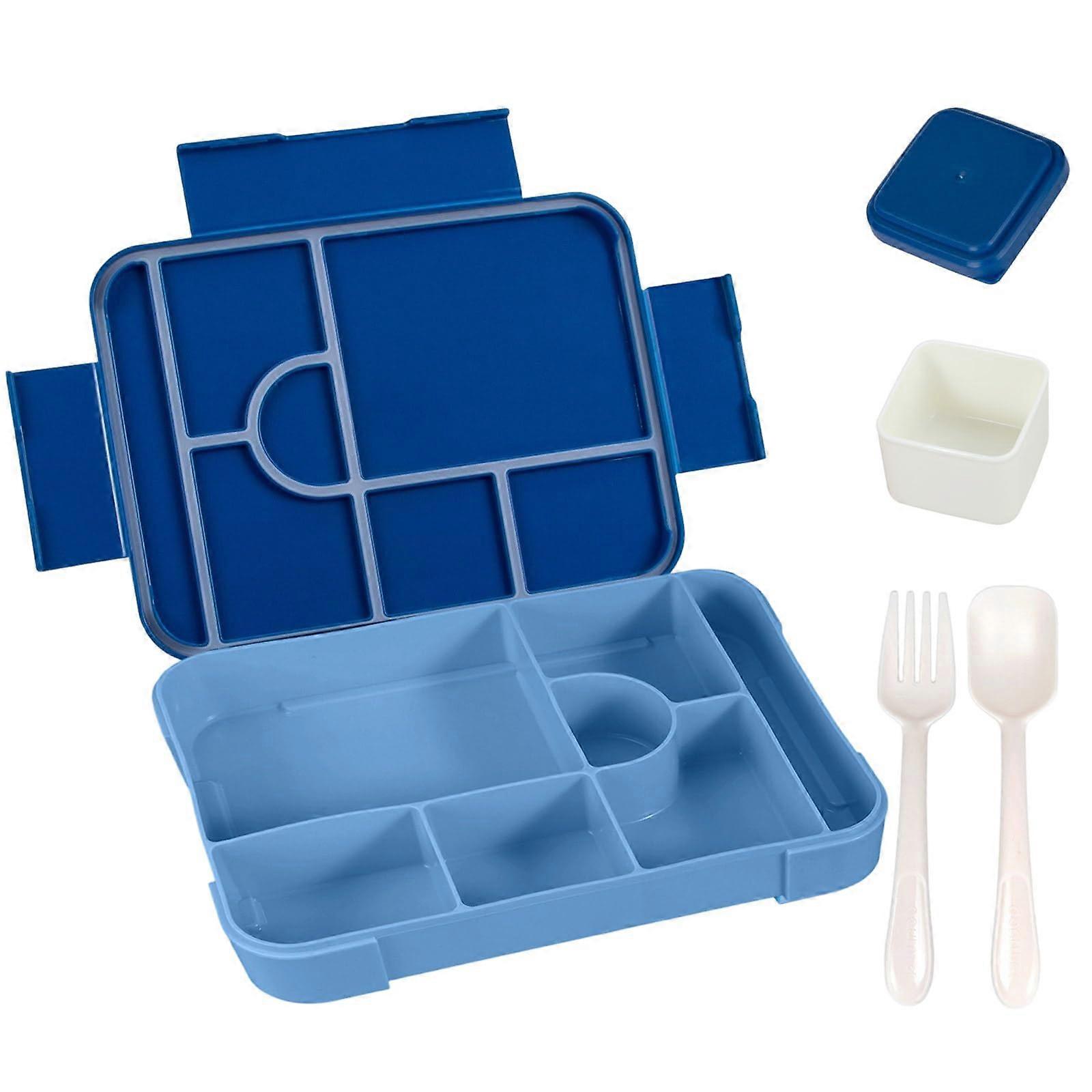 Multi Compartment Bentos Box With Lid Microwave Safe Meal Prep Container For Students School Lunch Portable LeakProof