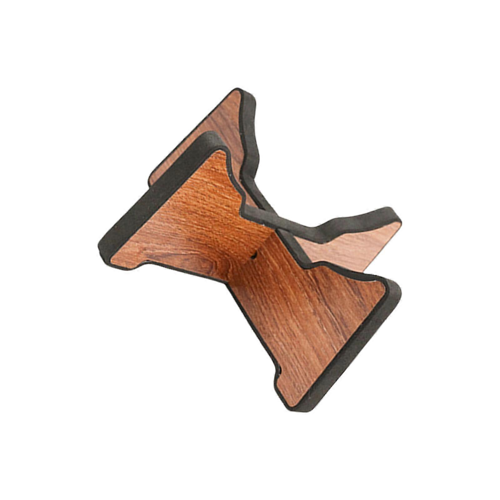 Sturdy Wood Tongue Drum Holder Professional Practical Handpan Rack Secure Percussion Instrument Stand Wood Texture  S