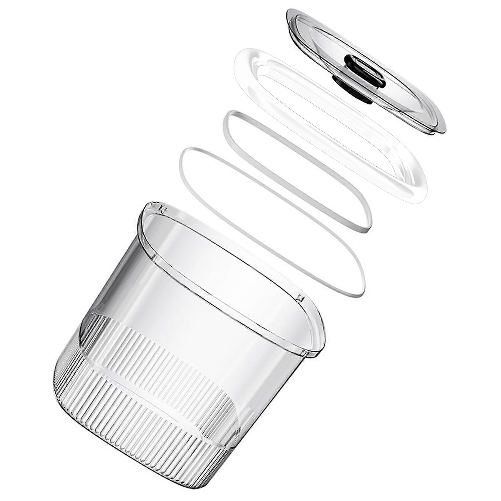 High Capacity Morsel Storage Container Clear Visible Contents Airtight Seal Ideal For Flour Sugar Spices  White S