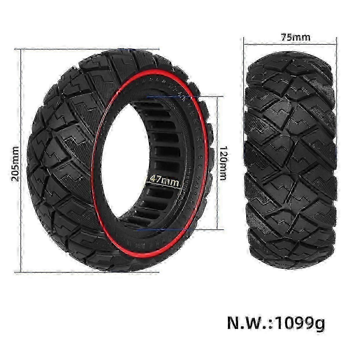 9x3.0-5.5 Solid Tires for Kukirin G2 Pro Electric Scooter
