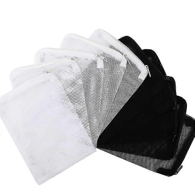 40 stykker Akvarium filterposer Media Mesh filterposer med glidelås for kullpelletisert fjern, W