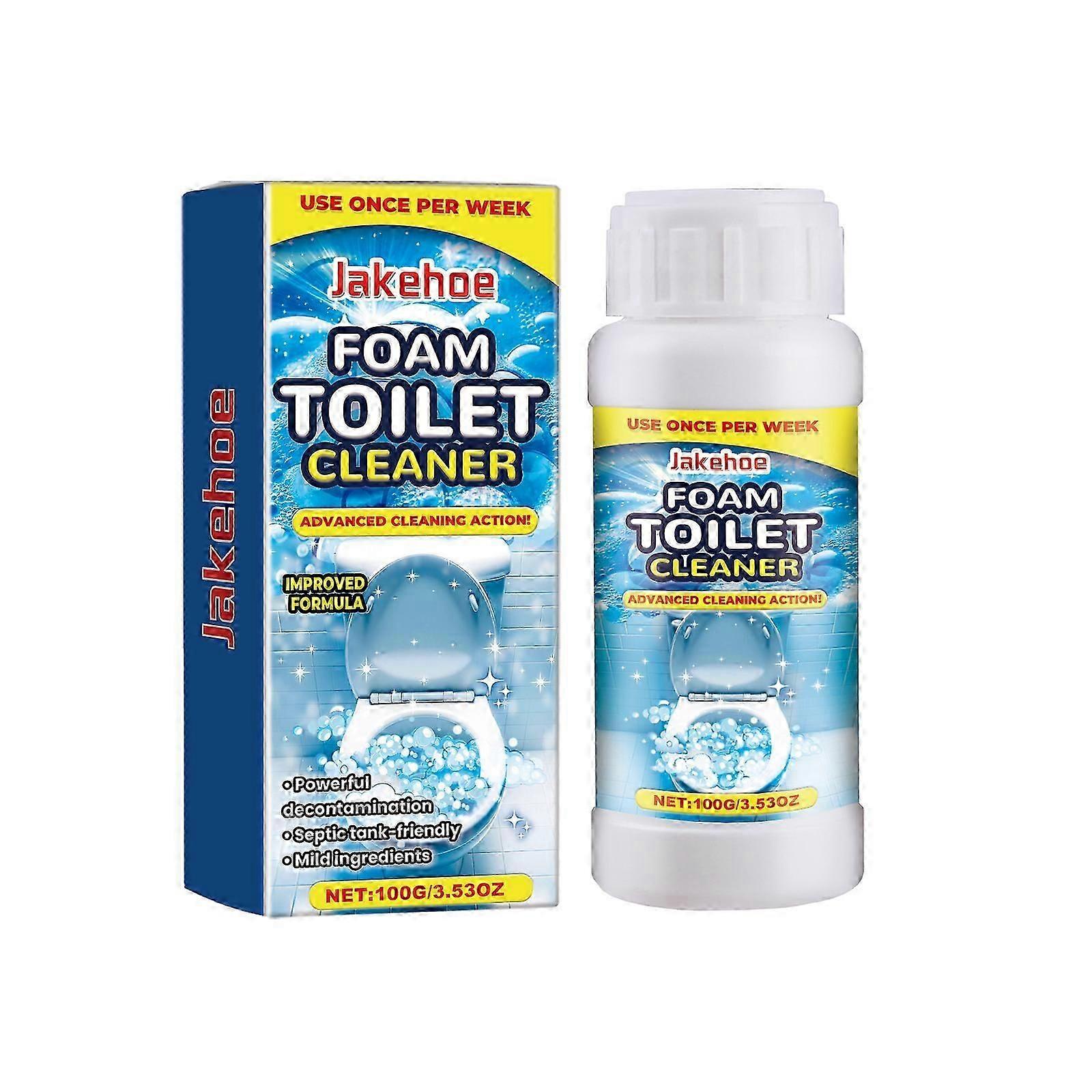 Foam Toilet Cleaner - Powerful Stain , Odor Remover, Easy to Use, 100g