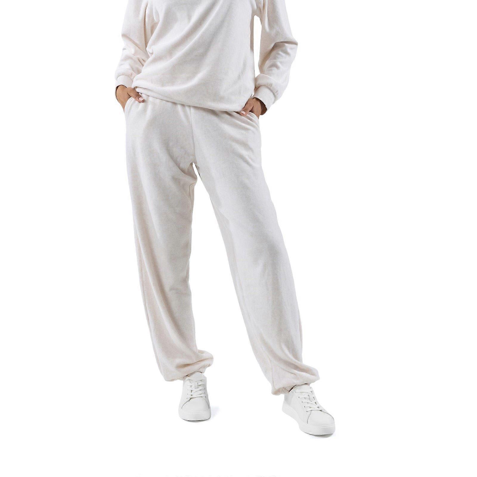 Juicy Couture Davidson Gold Polyester Women's Cream Track Pants