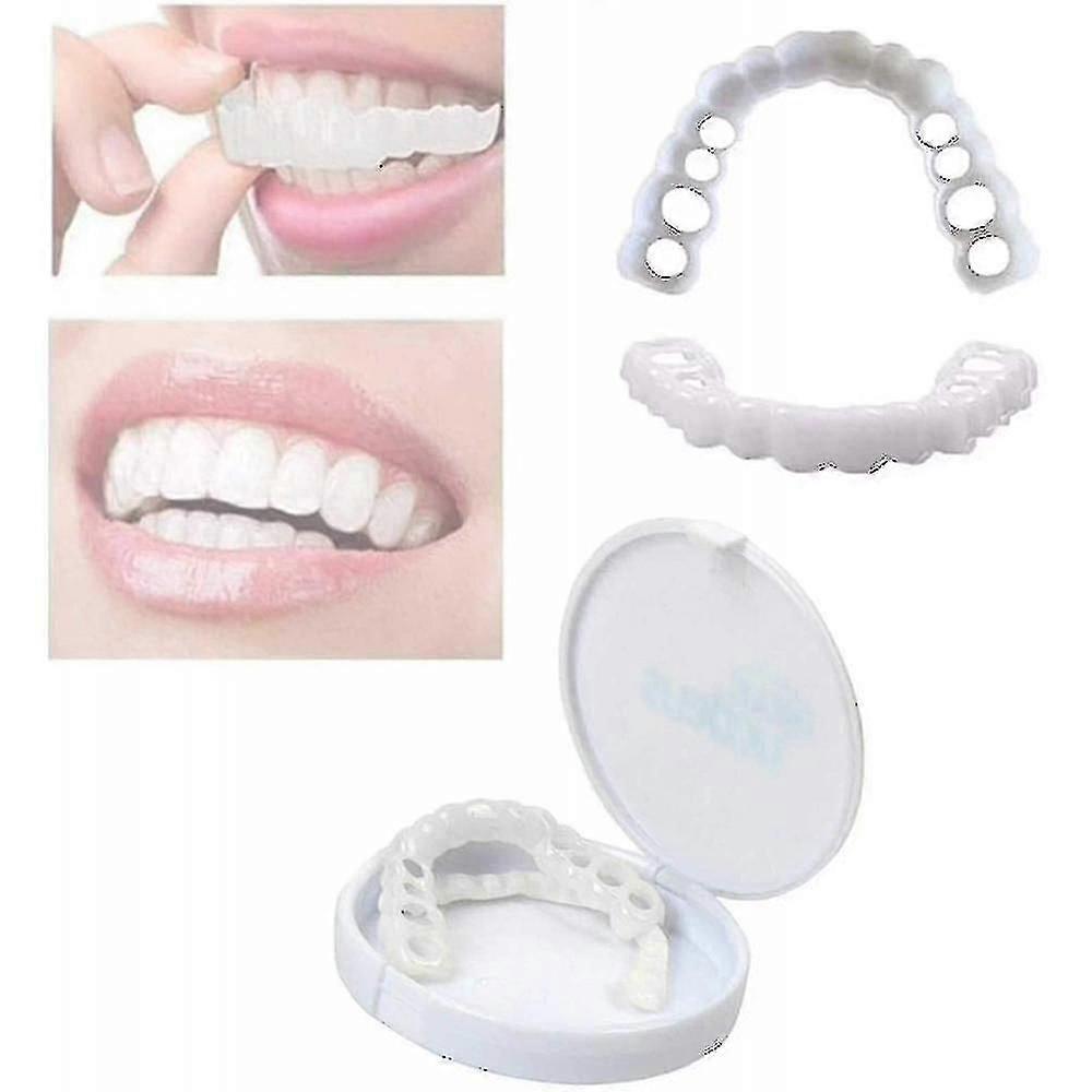 上下歯ブレースホワイトニングパーフェクトスマイルナチュラルフィット歯化粧品偽の歯