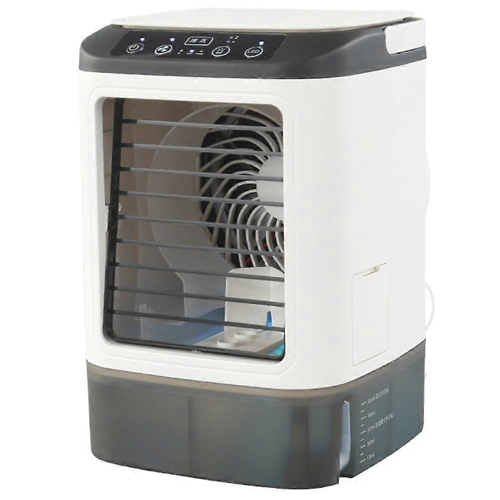 Portable Fan Desktop Dual Ultrasonic Atomization Humidifier 3 Speed Quiet Air Cooler With Night Light For Home