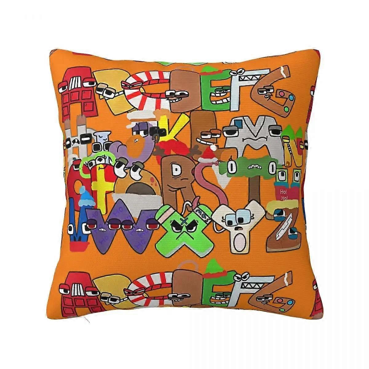 Vianočné obliečky na vankúše s písmenami zloduchov od A po Z, obliečky na vankúše A-Z, obliečky na vankúše pre chlapcov a zlých, obliečky na vankúše so zipsom do auta