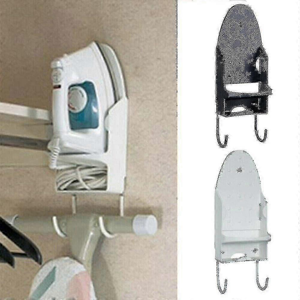 Veggmontert over dør strykebrett oppbevaringsstativ, svart