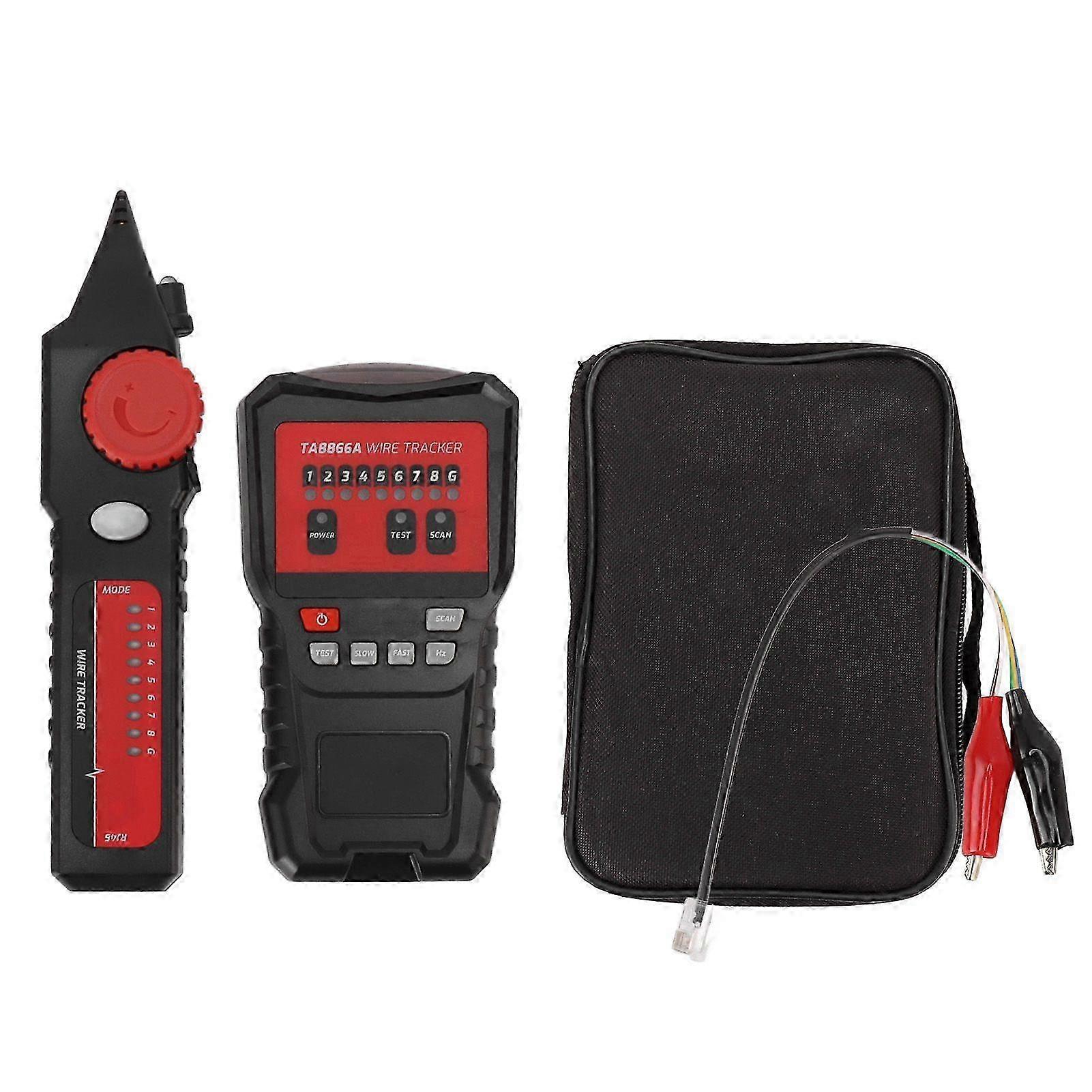 Electric Wire Tracer with LED Indicator Handheld Network Telephone Cable Finder ReceiverHwy