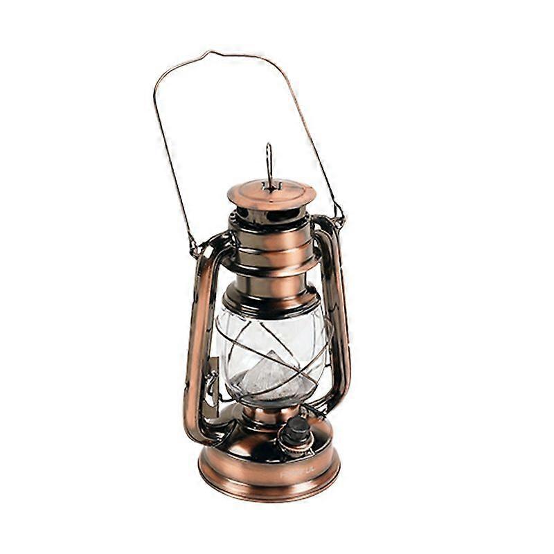 LED Storm Lamp with 15 Bright LED's/Carry Handle/Weatherproof Design/Variable Dimmer Settings/Energy Saving/Battery Operated - D1201CP - Copper