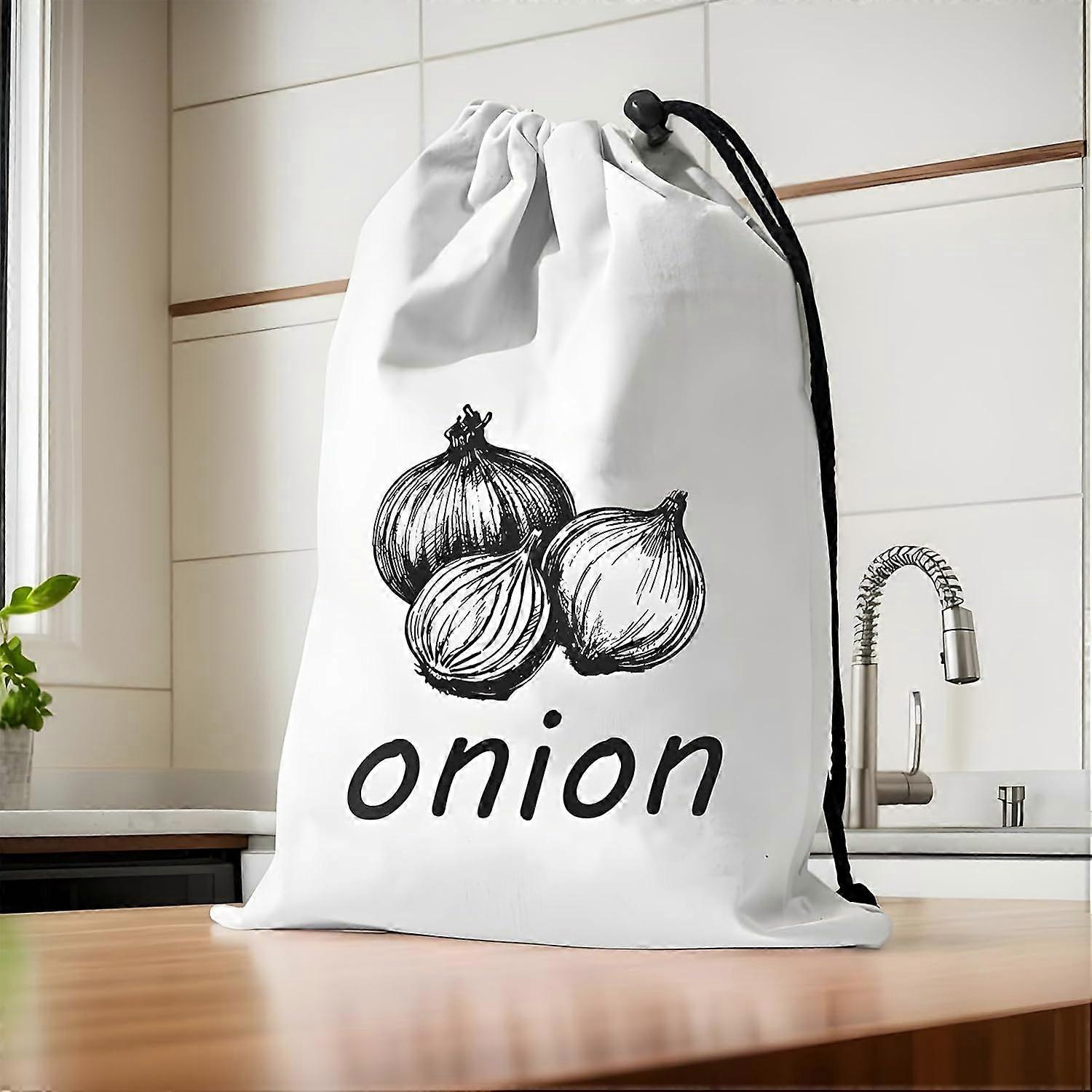 Potato Keeper Storage Bag with Side Zipper  Large Reusable Washable Sack for Pantry Vegetables and Onions