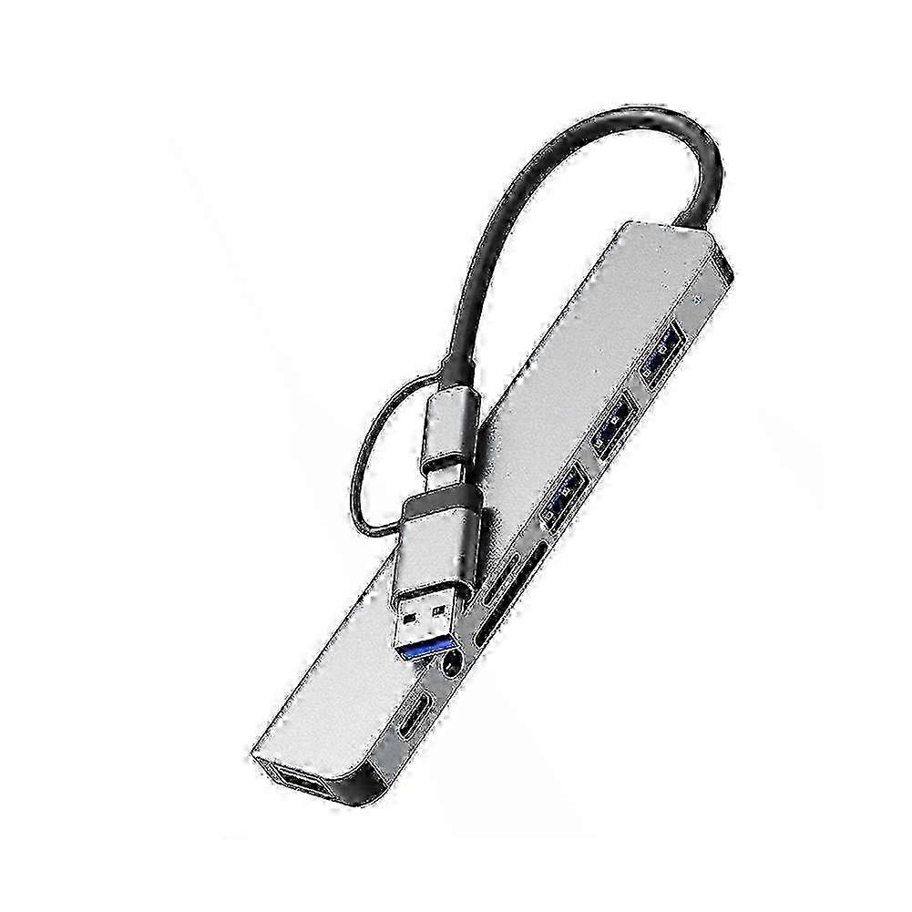 8-IN-1 USB HUB USB C Docking Station High Speed Transmission USB Splitter