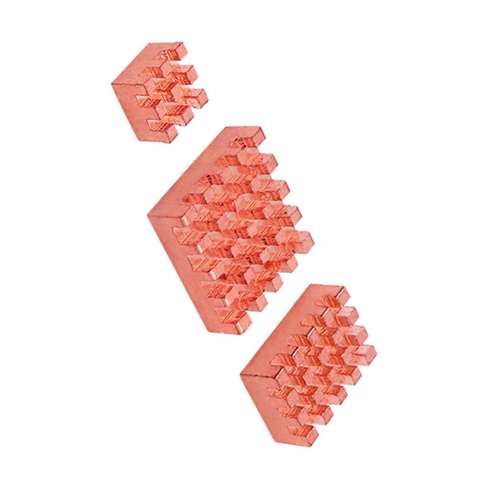 Heatsinks High Efficiency Copper Cooling Module For RV2 Optimized Heat Management Quick Installation 3PCS Multicolor