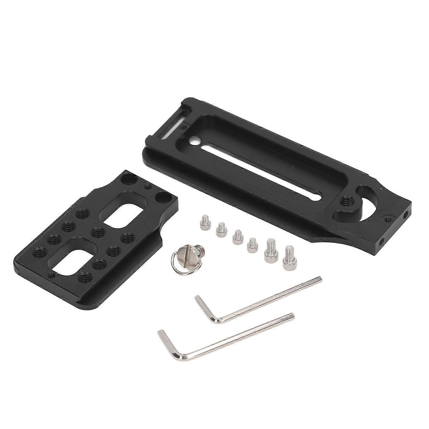 Camera L Bracket Aluminum Alloy L Shaped Vertical Horizontal Switching Quick Release Plate with 1/4 