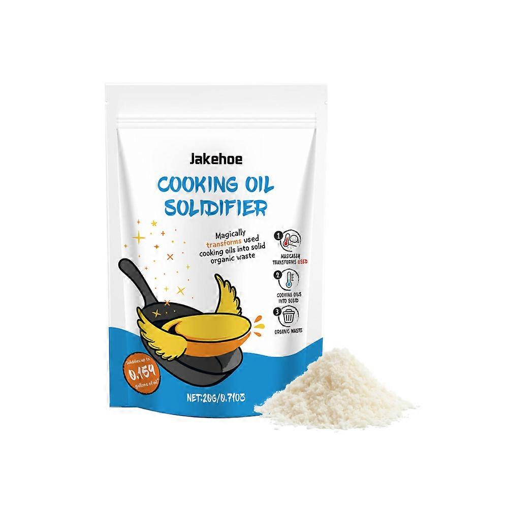 1-3 שקיות מיצוק שמן בישול, אבקת מיצוק שמן בישול לטיגון, הסרת שמן בישול על בסיס צמחי, שמנים טבעיים מתמצקים