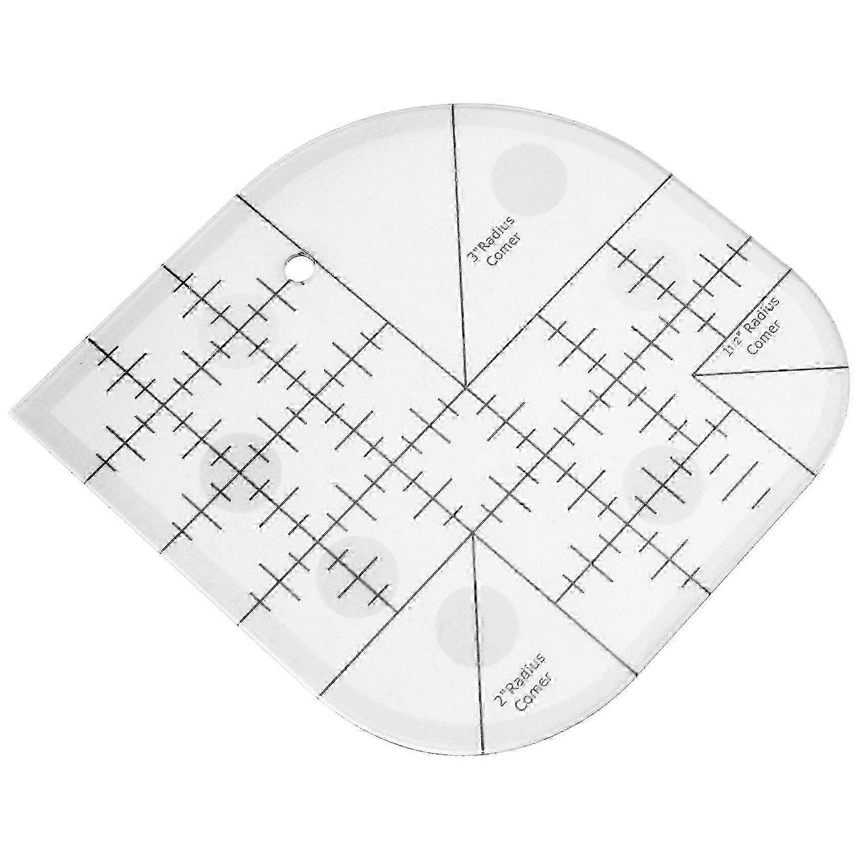 Curved Corner Cutter Quilt Ruler, Sewing Patchwork Ruler Sewing Template Patchwork Tool,DIY Sewing