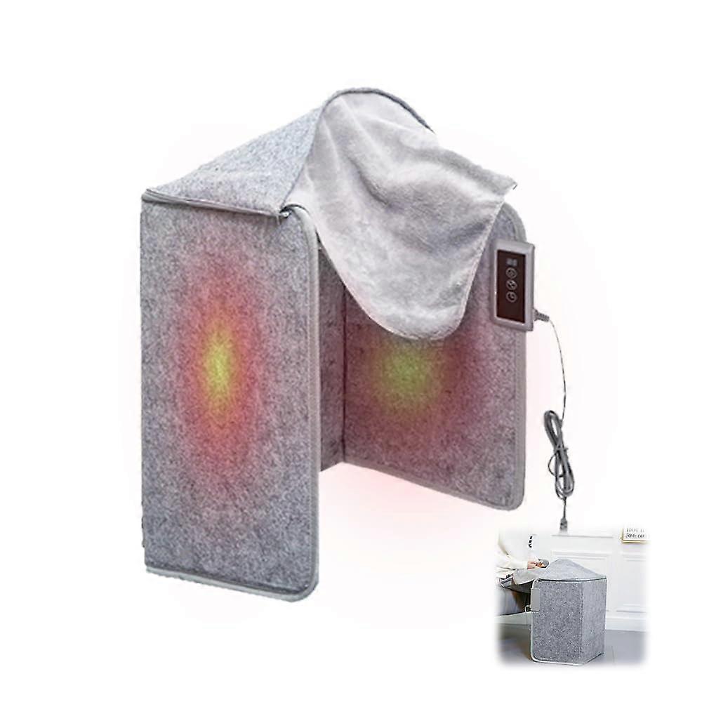 Under Desk Heater for Legs 50x100 cm Foldable Foot Warmer, Folding Heater, Max 68 C, 5 Temp Levels & 6 Timer Settings