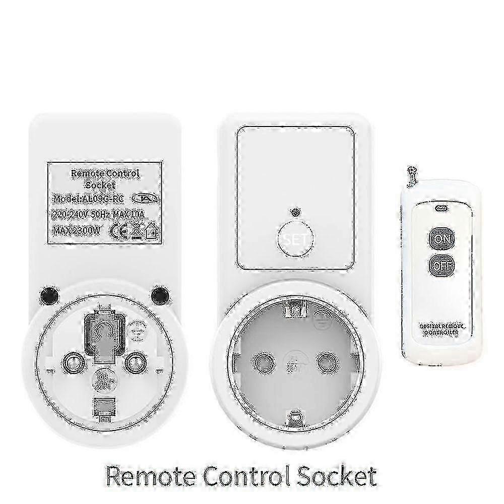 1x Wireless Smart Remote Control Switch Plug Socket Power Outlet Socket Eu Plug