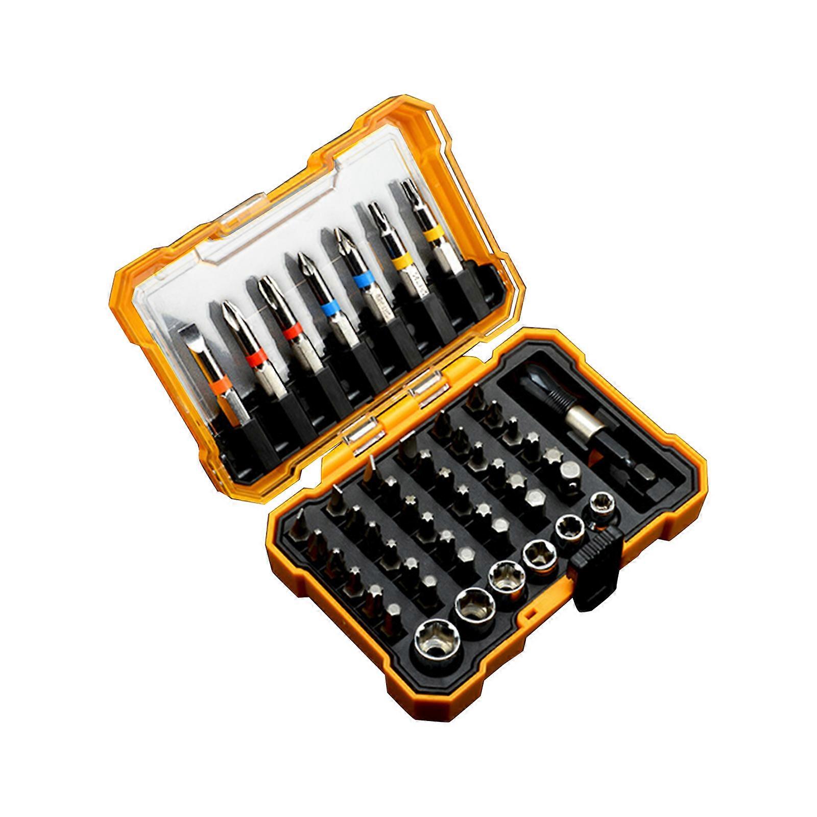 Pack of 50 Multi Purpose Screwdriver Bit Set Reliable Driver Bit for Home Repair, DIY Project,Furniture Assembly Multicolor