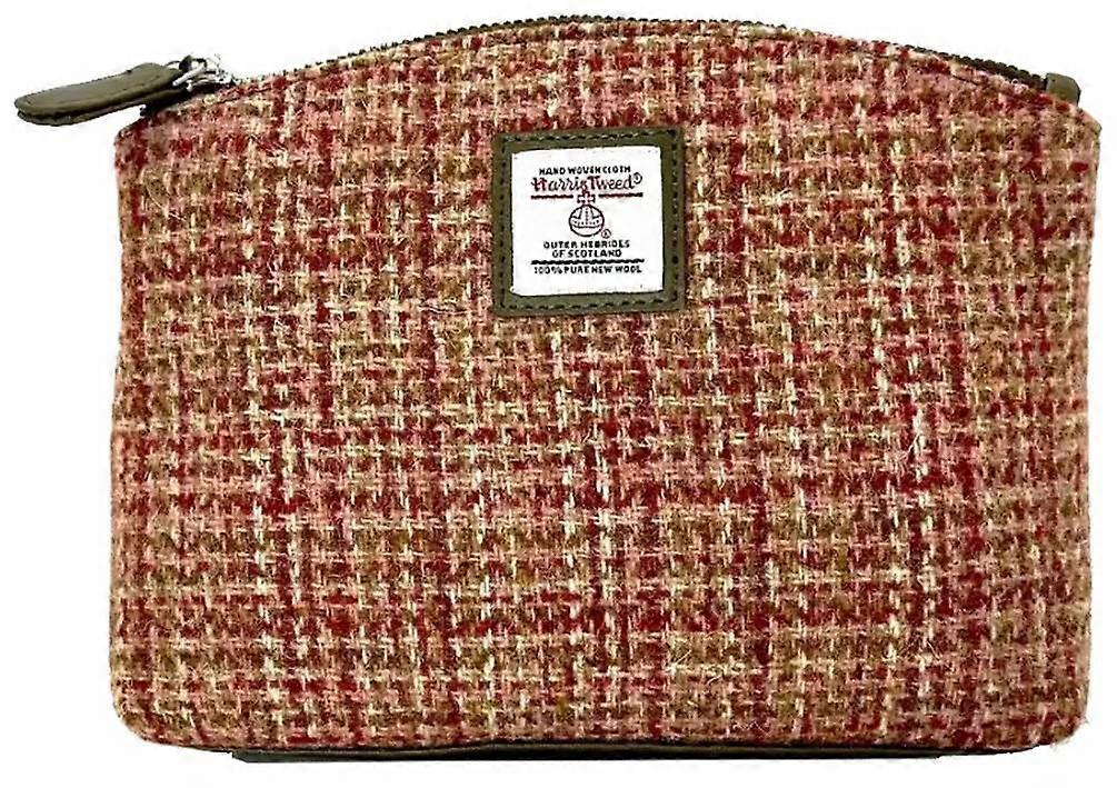 Maccessori Harris Tweed Small Cosmetic Pouch - Maple Red