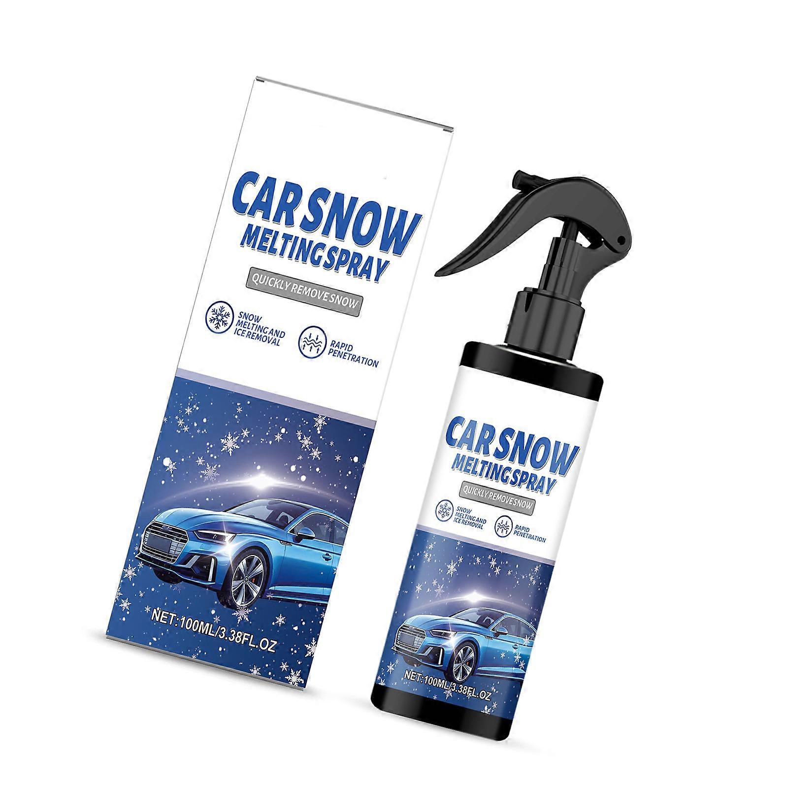 100ml Rapid Ice Melting Sprayer Car Window Defroster Ice Melting With Frosts Prevention For Clear Visibility Multicolor