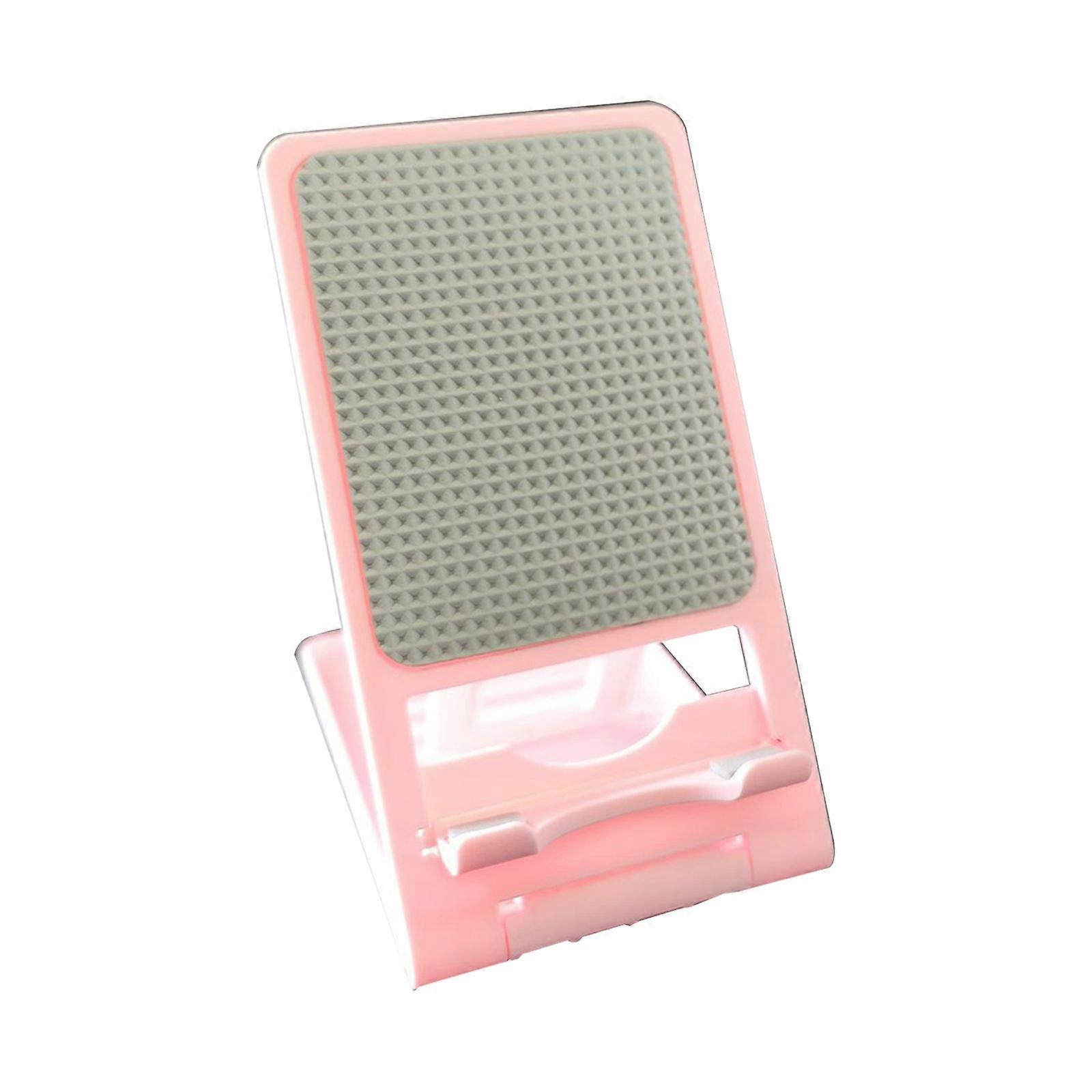 Supporto pieghevole per cellulare, supporto per telefono desktop pieghevole completamente regolabile Cradle Dock Holder per cellulare tablet rosa