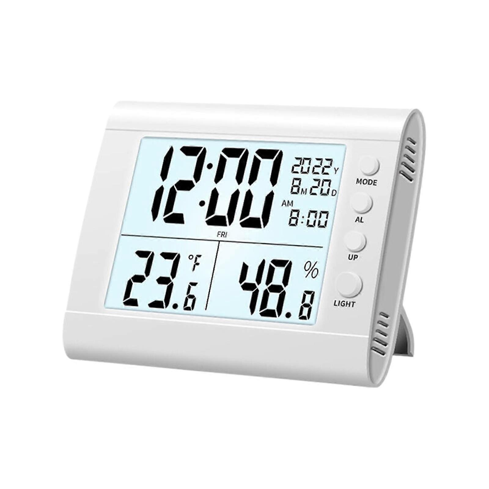 Stereo Digital Alarm Clock with LED Display, 12/24H, Countdown, Snooze, Compatible with WRXMIJNHGSA Clearance, for Living Room Bedroom