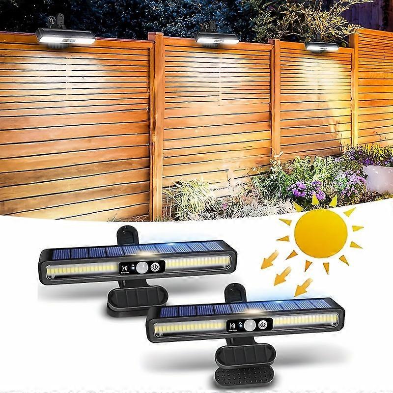 1pc Ultra-Bright Solar-Powered Motion Sensor  for Outdoor Use - Clip-On Design with Adjustable Warm White Glow,