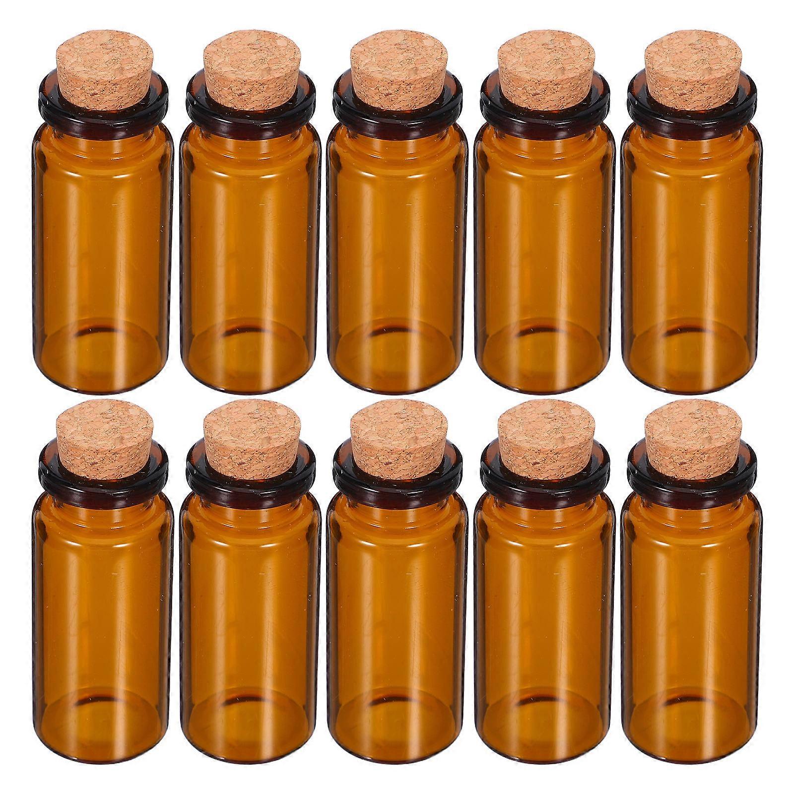 Glass Bottles Tiny Glass Vials Leakproof Seal 30Pcs Set