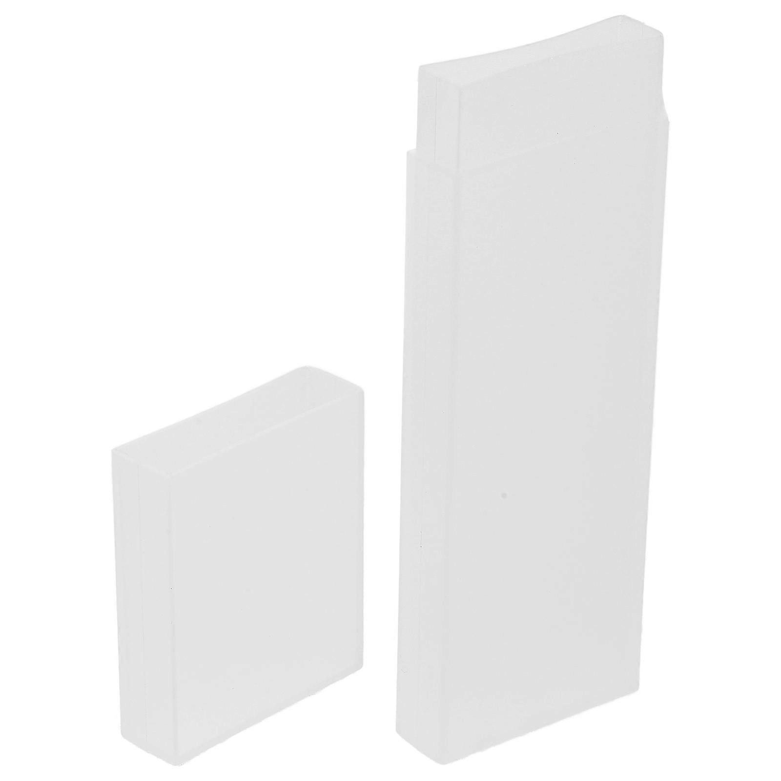 Tongue Cleaners Box for Compact Storage Plastic Carrying Box White