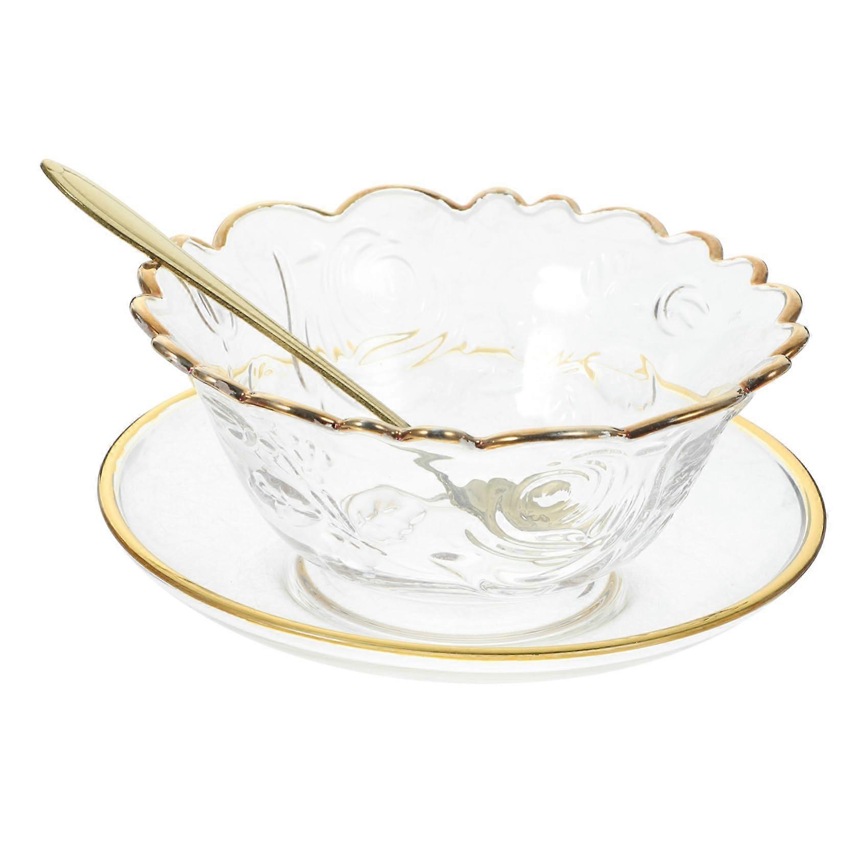 Ice Cream and Fruit Dessert Bowls Set, Stackable Soup Salad and Popcorn Cups