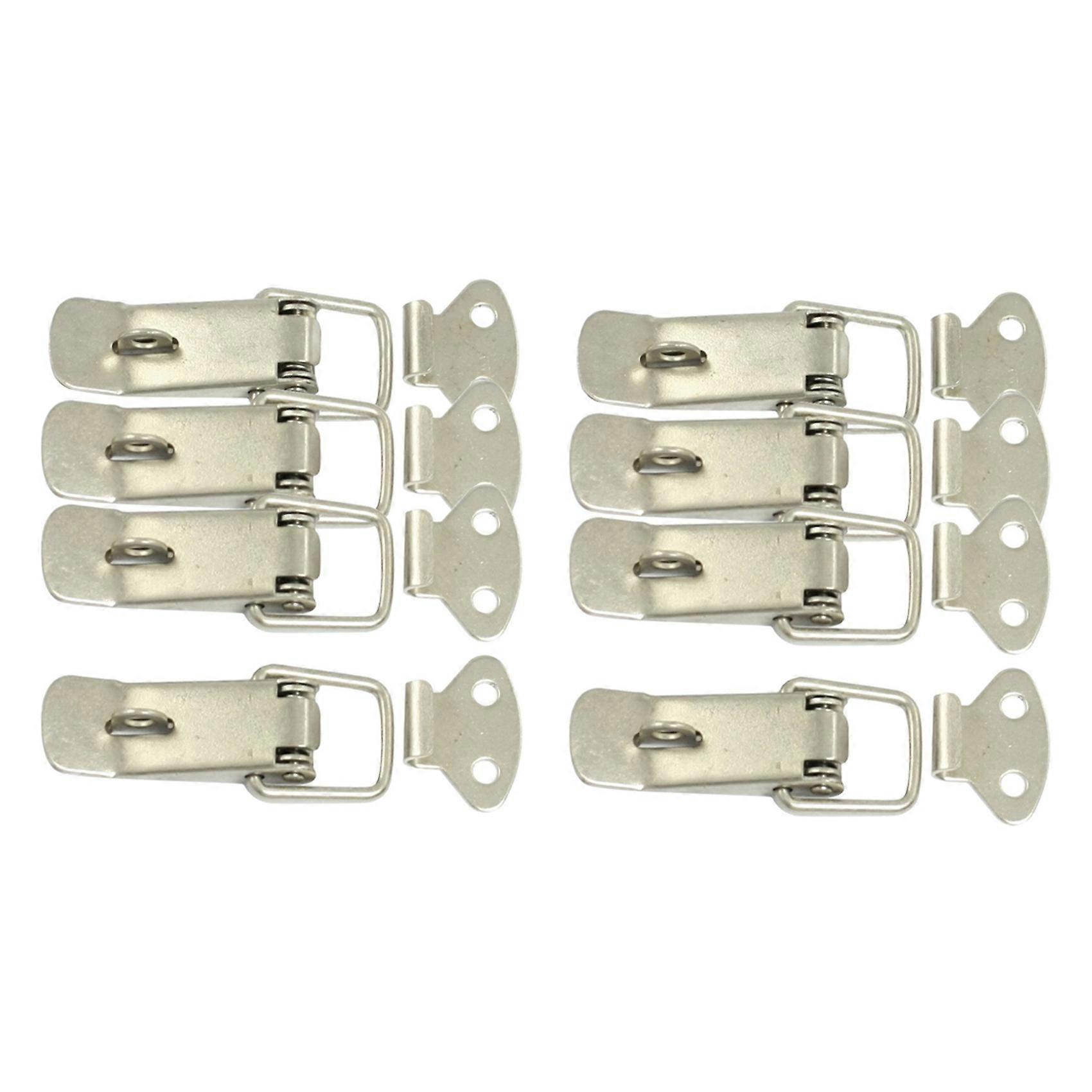 8 Pcs Hardware Cabinet Boxes Spring Loaded Latch Catch Toggle Hasp
