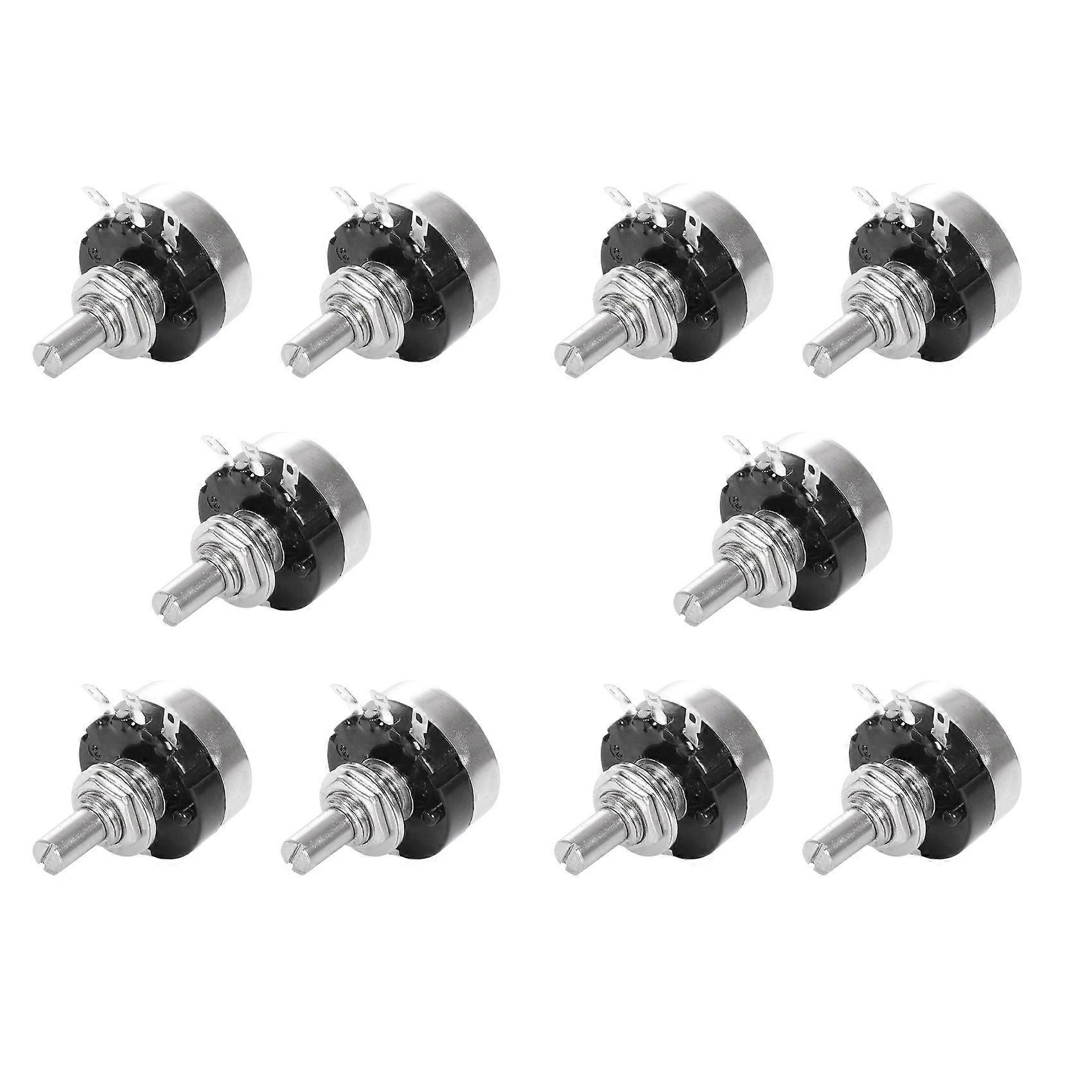 10X Rotary Taper Carbon Potentiometer with Diameter with Knob, RV24YN 20S B502 5K Ohm