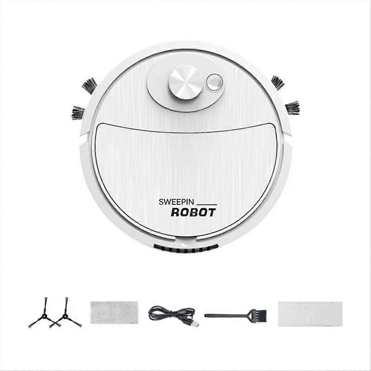 Cleaning Sweeping Robot Automatic Vacuum Robot Cleaning Machine,White