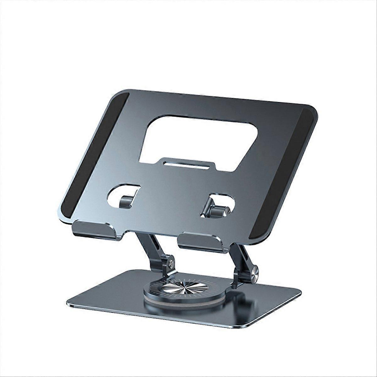 Universal Laptop Stand with 360° Rotating Base, Gray