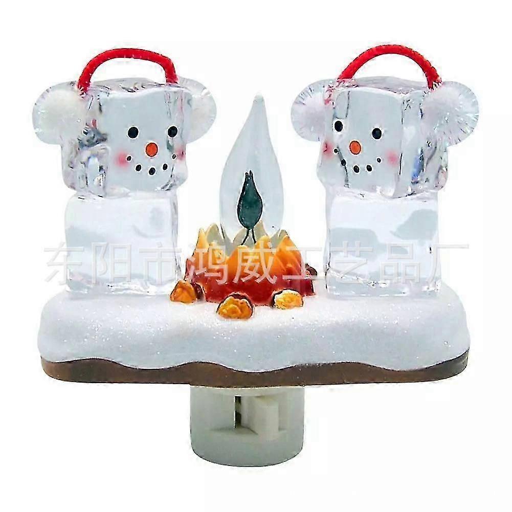 Ghost Campfire Nightlight, Ghost Campfire Flickering Nightlight, Campfire Flame Halloween Nightlight A5