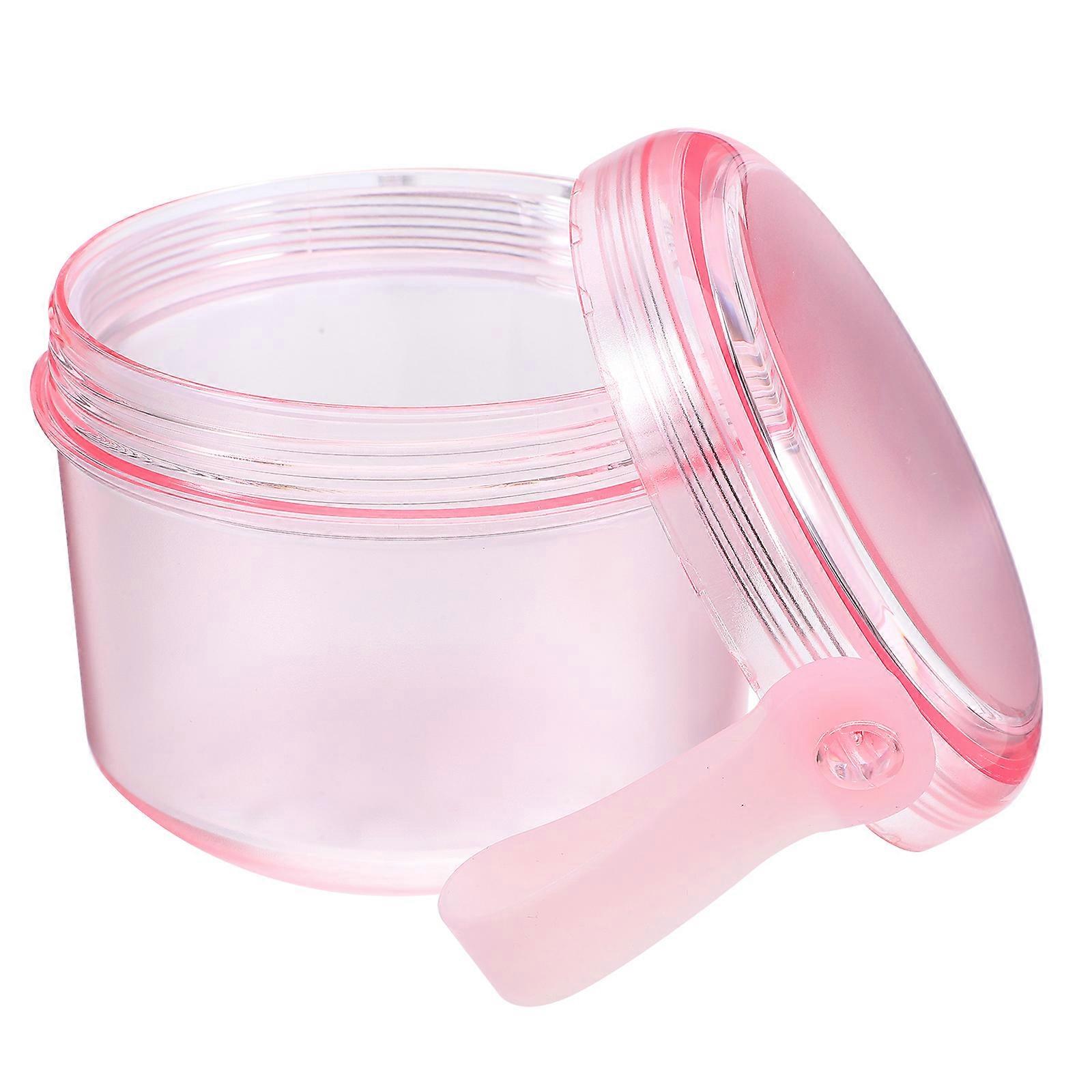 Pink Plastic Denture Container Household Retainer Case for Storage 2Pcs